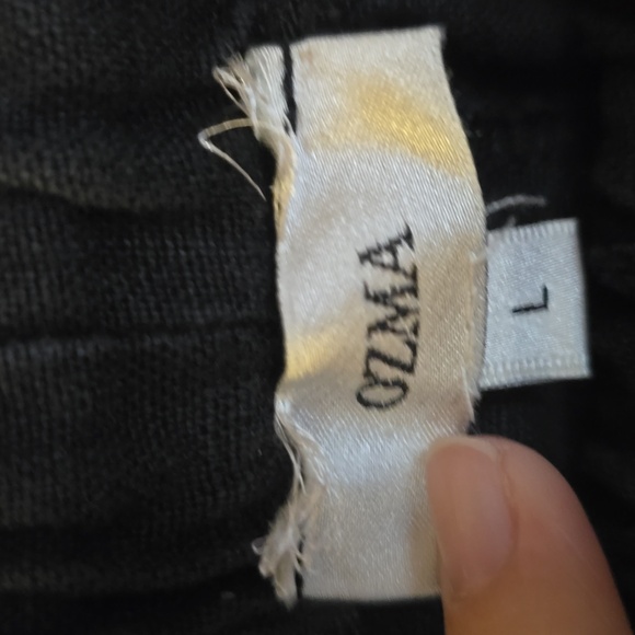 Ozma Of California Juno Pant In Washed Black 100% Heavy Laundered Linen - Picture 4 of 7